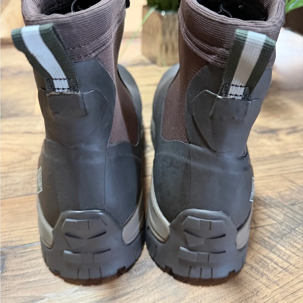 Muck‎ Ankle Boots Men’s Size 14 Brown ,Apex, insulated, waterproof , mid zip NEW